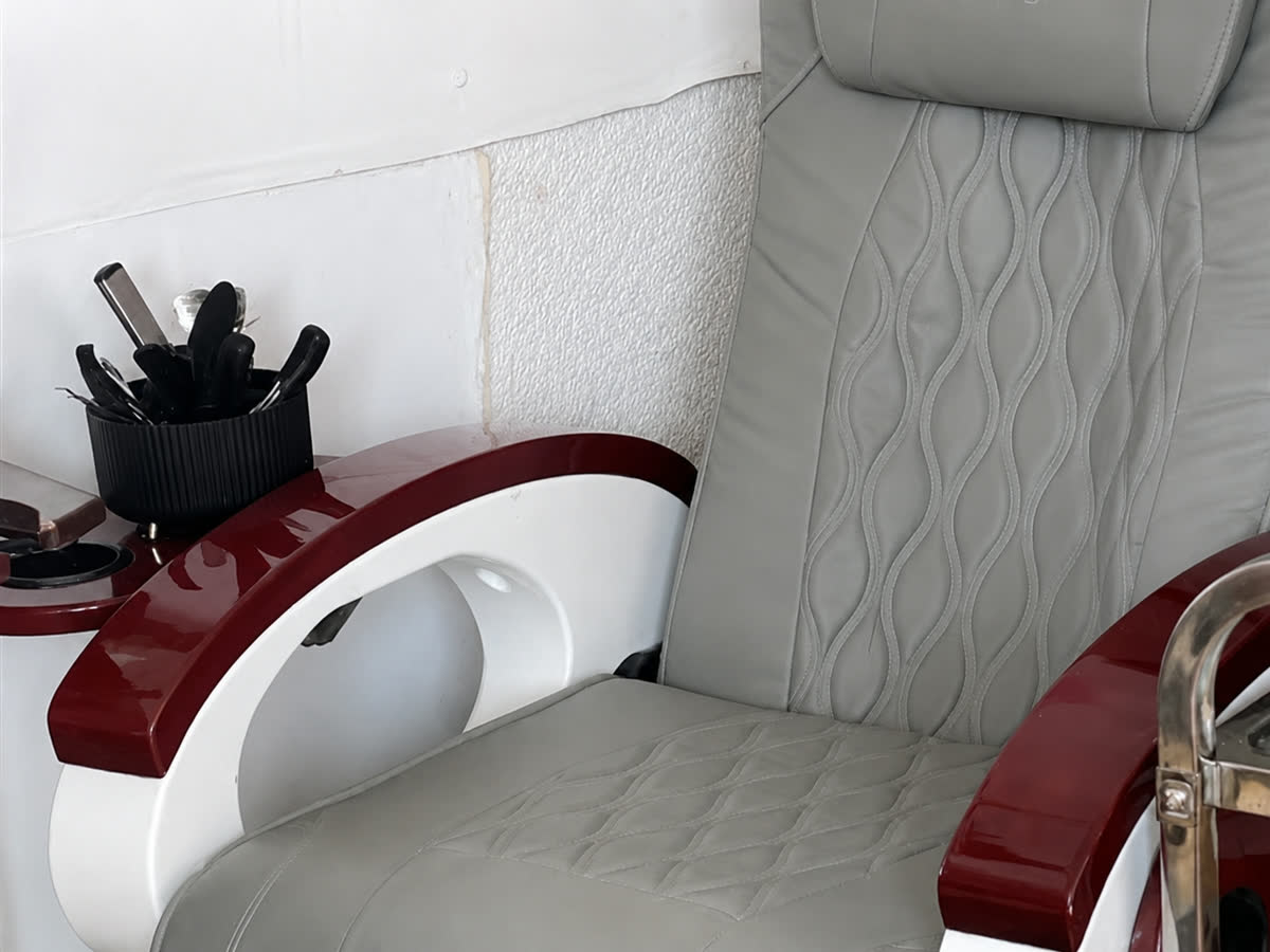 The pedicure chair in the Sculpt Treatment studio