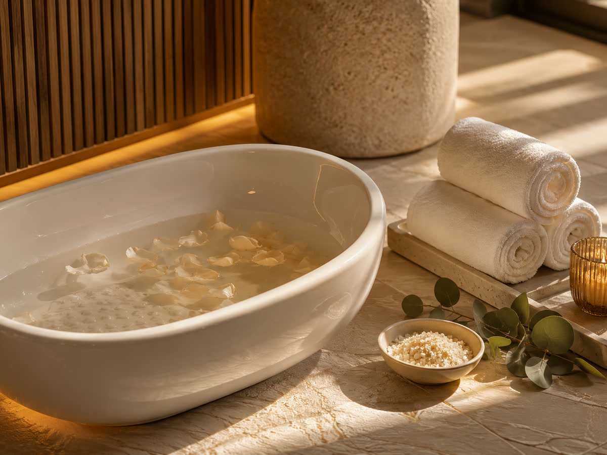 Pedicure chair and foot care at the Sculpt Treatment studio
